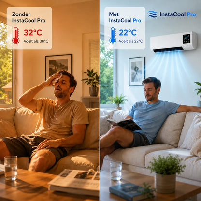 InstaCool Pro – Climatisation & Chauffage – Aucune Installation Nécessaire | 2-en-1 | Pour des espaces jusqu'à 51 m²